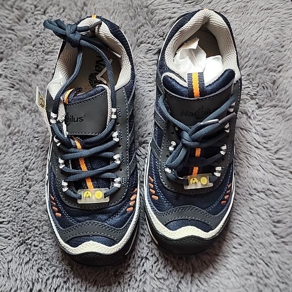 NIB Nautilus Safety Footwear Men's 8W Style N1326 W Blue and Black - Picture 3 of 9